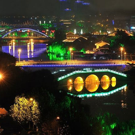 菏泽城区夜景照明-景观照明工程 